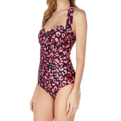 Traje De Baño Con Animal Print Mujer