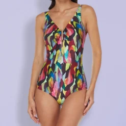 Traje De Baño Maillot Serpentina Estampado Mujer