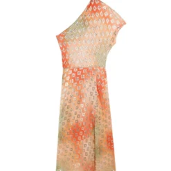 Scalpers Vestido Midi Manga Corta Estampado Mujer -Tienda Barata Femvesti 43209318 x5