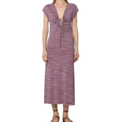 Scalpers Vestido Midi Jaspeado Mujer