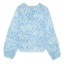 Scalpers Blusa Tie Dye Manga Larga Mujer -Tienda Barata Femvesti 43209440 x4