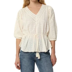 Scalpers Blusa Calada Manga Corta Mujer