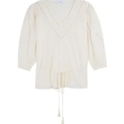 Scalpers Blusa Calada Manga Corta Mujer -Tienda Barata Femvesti 43209471 x5