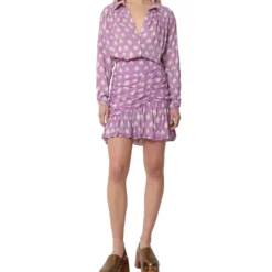 Scalpers Falda Mini De Corte Regular Con Lunares Irregulares Mujer -Tienda Barata Femvesti 43209546 x3