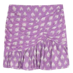 Scalpers Falda Mini De Corte Regular Con Lunares Irregulares Mujer -Tienda Barata Femvesti 43209546 x5