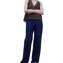 ADOLFO DOMINGUEZ Blusa De Cuello V Sin Mangas Mujer -Tienda Barata Femvesti 43220340 x3