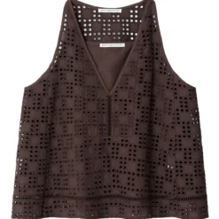 ADOLFO DOMINGUEZ Blusa De Cuello V Sin Mangas Mujer -Tienda Barata Femvesti 43220340 x4