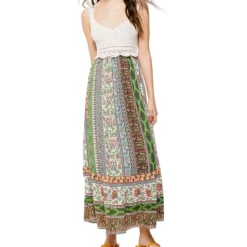 Springfield Vestido Midi Con Estampado Mujer