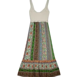 Springfield Vestido Midi Con Estampado Mujer -Tienda Barata Femvesti 43220602 x5