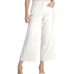 Jeans De Corte Palazzo Mujer