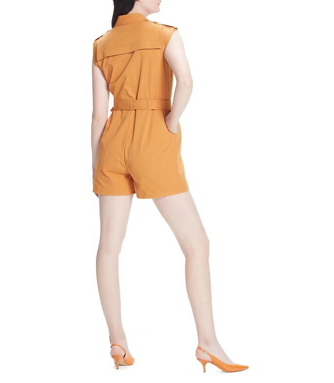 Rumper Camisero Con Detalles Metálicos Mujer 2 Rumper Camisero Con Detalles Metálicos Mujer - Imagen 2