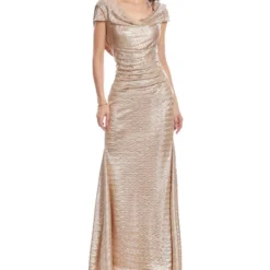 Vestido De Noche Maxi Con Pliegues Mujer -Tienda Barata Femvesti 43249947 x4