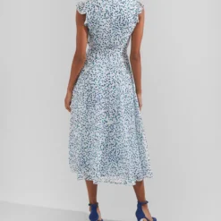 Vestido De Fiesta Midi Con Lunares Georgiana Mujer -Tienda Barata Femvesti 43263967 x3