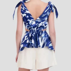 BCBGMAXAZRIA Blusa Estampada Sin Mangas Mujer -Tienda Barata Femvesti 43266793 x3