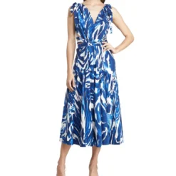 BCBGMAXAZRIA Vestido Maxi Estampado Mujer
