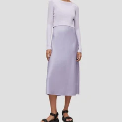 AllSaints Vestido Midi Con Tirantes Hera Mujer