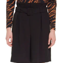 Falda Negra Con Cinturón Mujer -Tienda Barata Femvesti 43276183 x4