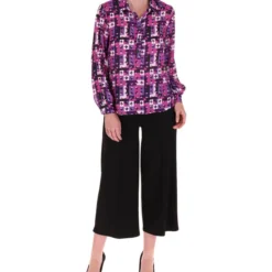 Blusa Estampada Con Manga Larga Mujer -Tienda Barata Femvesti 43279154 x3