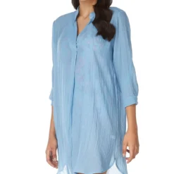 Camisa De Playa Larga Con Manga 3,4 Mujer