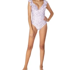 Traje De Baño Maillot Con Hojas Mujer -Tienda Barata Femvesti 43279457 x3