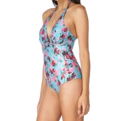 Traje De Baño Maillot Floral Mujer