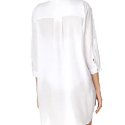 Kaftan De Playa Con Manga 3,4 Mujer -Tienda Barata Femvesti 43279485 x2