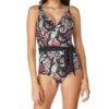 Traje De Baño Maillot De Flores Mujer