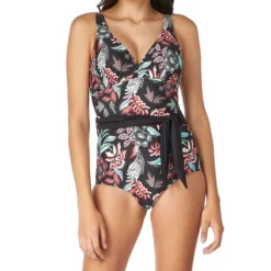 Traje De Baño Maillot De Flores Mujer
