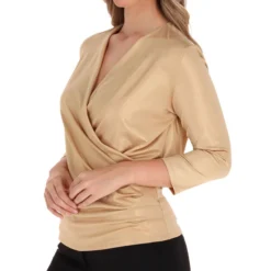 Blusa Lisa Manga 3,4 Mujer