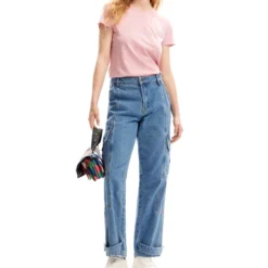 Desigual Jeans Recto Estilo Vaquero Mujer -Tienda Barata Femvesti 43280566 x3