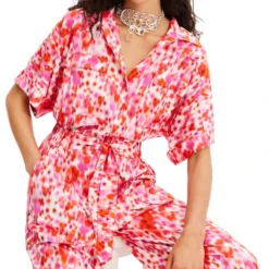 Desigual Jumpsuit Regular Con Flores Desenfocadas Mujer -Tienda Barata Femvesti 43280752 x4