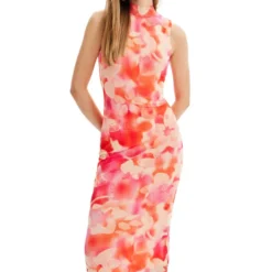 Desigual Vestido Midi Estampado Spraite Mujer