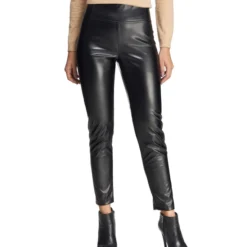 Leggings Tipo Piel Liso Mujer