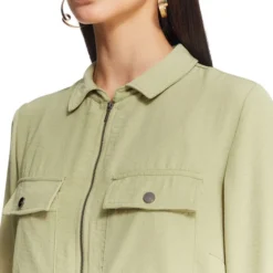 Blusa De Cuello Camisero Y Manga Larga Mujer -Tienda Barata Femvesti 43282379 x3