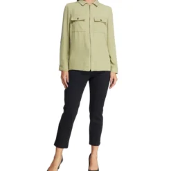 Blusa De Cuello Camisero Y Manga Larga Mujer -Tienda Barata Femvesti 43282379 x4