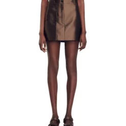 Sandro Minifalda De Corte Recto Mujer