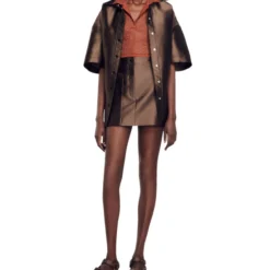 Sandro Minifalda De Corte Recto Mujer -Tienda Barata Femvesti 43286052 x3