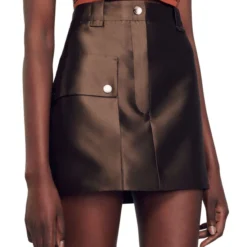 Sandro Minifalda De Corte Recto Mujer -Tienda Barata Femvesti 43286052 x4