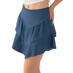 BCBGeneration Falda Corta Con Holanes Mujer -Tienda Barata Femvesti 43289151 x4