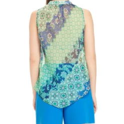 Blusa Con Estampado Sin Mangas Mujer -Tienda Barata Femvesti 43289332 x2