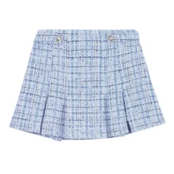 Maje Falda Corta De Silueta Recta Con Jaspeado Mujer -Tienda Barata Femvesti 43290126 x5