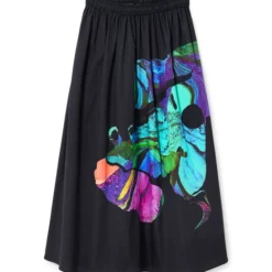 Desigual Falda Larga De Corte A Estampada Mujer -Tienda Barata Femvesti 43291205 x5