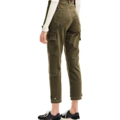 Desigual Jeans Tipo Cargo Riga De Corte Recto Mujer -Tienda Barata Femvesti 43293691 x2
