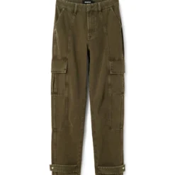 Desigual Jeans Tipo Cargo Riga De Corte Recto Mujer -Tienda Barata Femvesti 43293691 x5