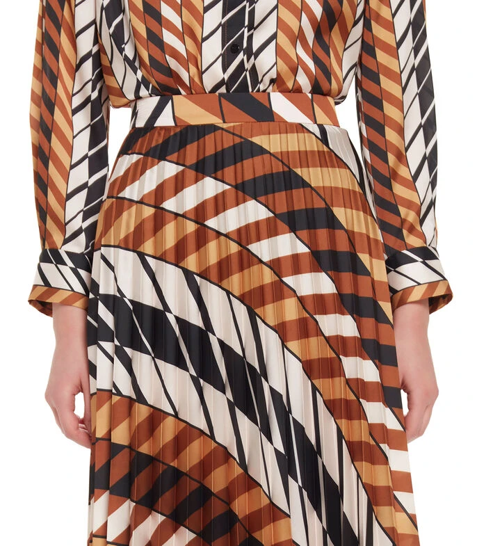 Falda Estampado Plisado Mujer 3 Falda Estampado Plisado Mujer - Imagen 3