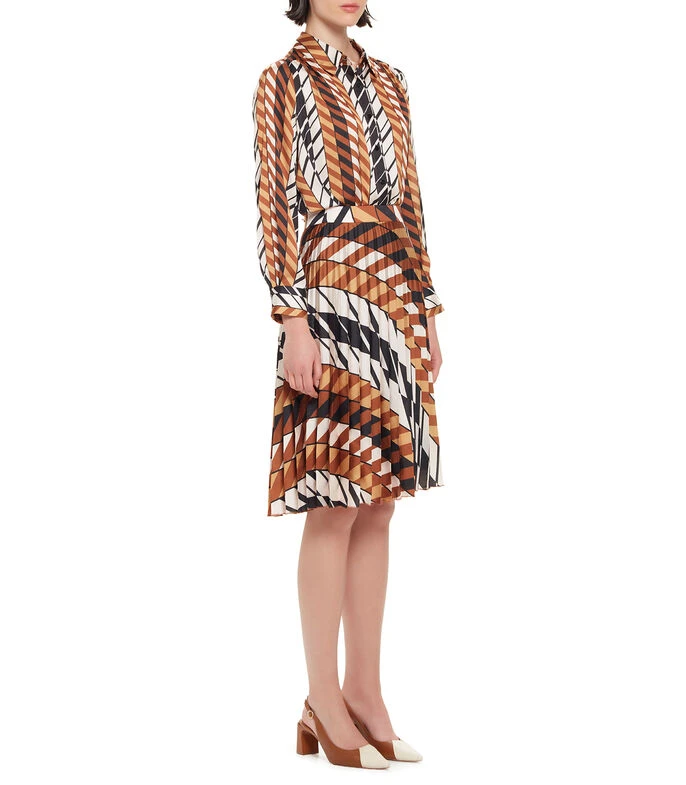 Falda Estampado Plisado Mujer 4 Falda Estampado Plisado Mujer - Imagen 4