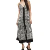 AllSaints Vestido Largo Paisley Mujer