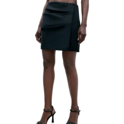 ADOLFO DOMINGUEZ Falda Mini De Corte Recto Mujer
