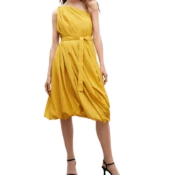 ADOLFO DOMINGUEZ Vestido Midi Liso Mujer