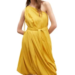 ADOLFO DOMINGUEZ Vestido Midi Liso Mujer -Tienda Barata Femvesti 43306384 x3